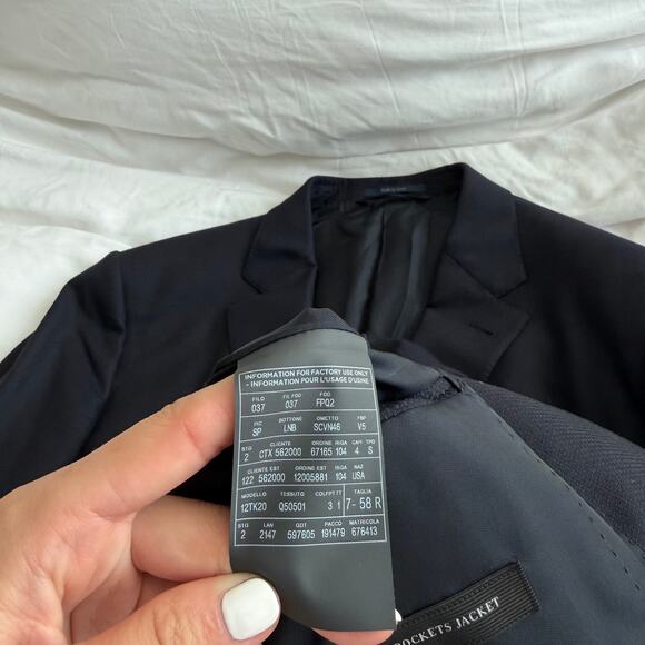 Ermenegildo Zegna Black Trofeo Comfort 10-Pocket Jacket Blazer Men’s 58R - Picture 7 of 16